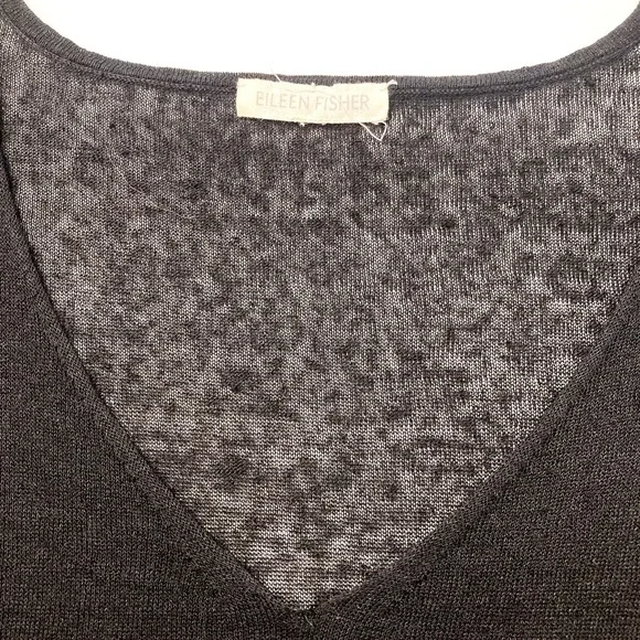 Eileen Fisher Tunic Sweater V-Neck Lightweight Sheer Long Sleeve Womens XL - Picture 3 of 7